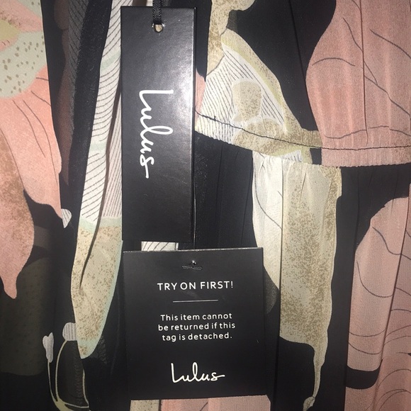 Lulus Black Floral Print Maxi Dress - Picture 5 of 5